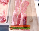 下味冷凍☆人参といんげんの豚肉巻き作り方2写真