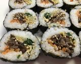 簡単！韓国のり巻きキンパ☆牛肉と野菜入☆作り方4写真