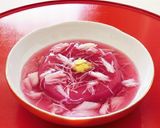 赤大根の皮のお漬け物＊紅くるり作り方6写真