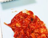 納豆キムチの油揚げ焼き作り方1写真
