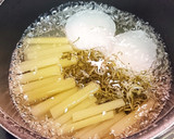 ふきと大根と揚げ煮物作り方1写真
