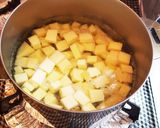 離乳食完了期～おやつ小豆缶でさつまいも煮作り方1写真