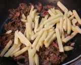 牛肉細切りじゃがピー炒め♪作り方3写真