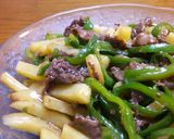 牛肉細切りじゃがピー炒め♪作り方6写真