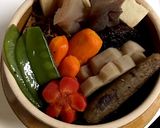 お節リメイク煮物（筑前煮）と茶飯で釜飯風作り方2写真