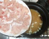 白菜のにんにく味噌鍋♪簡単豚肉で作り方5写真