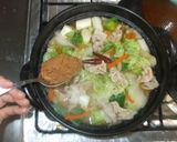 白菜のにんにく味噌鍋♪簡単豚肉で作り方10写真