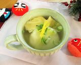 あっさり♪薄揚げと長ネギのお雑煮作り方3写真