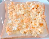朝食に！明太マヨの卵トースト作り方3写真