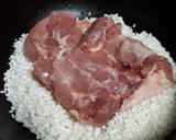 ほっこり優しいかぶと鶏のおかゆ作り方1写真