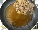 牛肉白菜焼き豆腐白葱で！すき焼き風肉豆腐作り方6写真
