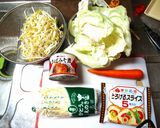 お手軽もやしのサバ缶なべチーズのせ作り方1写真