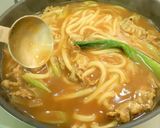 簡単。牛バラ肉のカレーうどん☆彡作り方6写真