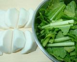かぶと豚肉の煮物作り方1写真
