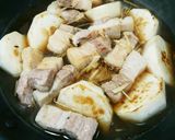 かぶと豚肉の煮物作り方5写真