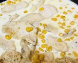 鶏肉炒め＆甘口コーンクリームソースサラダ作り方3写真