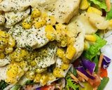 鶏肉炒め＆甘口コーンクリームソースサラダ作り方4写真