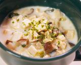 わんこ飯♪チキンとリンゴの豆乳スープ作り方5写真