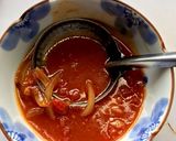 チキンのトマト煮の残りでトマトパスタ★作り方1写真