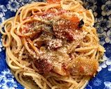 チキンのトマト煮の残りでトマトパスタ★作り方5写真