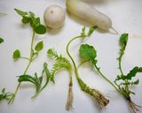 簡単！一番だし☆わかめ七草粥作り方1写真