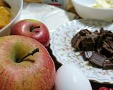 HMで簡単　チョコクッキー　りんご入り作り方1写真