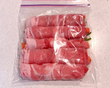 下味冷凍☆人参といんげんの豚肉巻き作り方3写真