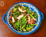 きのことほうれん草のオリーブオイル炒め作り方6写真