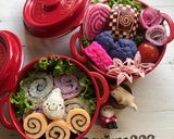 簡単】キャラ弁 海苔入りくるくる卵焼き作り方22写真