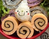 簡単】キャラ弁 チーズ入りくるくる卵焼き作り方22写真