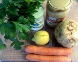 フランス流セロリの根っこサラダvegan作り方1写真