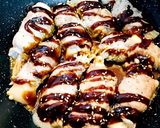 キノコとチーズ入り肉巻き餅作り方7写真