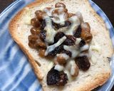納豆とレーズンのトースト作り方4写真