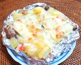 白菜のクリームチーズ煮のトースト作り方5写真