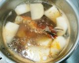 えびとかぶのスープ作り方10写真
