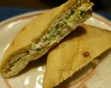 油揚げのねぎマヨ味噌はさみ焼き作り方3写真