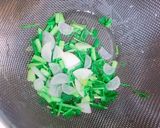 七草と梅の混ぜご飯作り方3写真