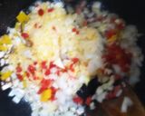 お一人様の家にあるもので七草チャーハン作り方6写真