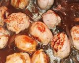 うずら入りチキンロールのデミグラ煮作り方6写真