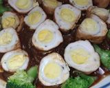 うずら入りチキンロールのデミグラ煮作り方8写真
