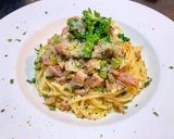 菜花とサルシッチャのラグービアンコ作り方11写真