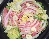 簡単◎ 豚肉と白菜のミルフィーユ鍋作り方4写真