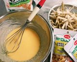 米粉でサックリ♡大豆&ごぼうのかき揚げ作り方1写真