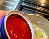 焼き鯖とごぼうの漁師風トマトソースパスタ作り方8写真