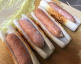 ウインナーとちくわのロール白菜作り方2写真