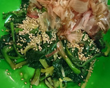 菜の花・ちぢみほうれん草のたくあん和え作り方3写真