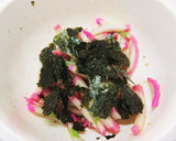 かまぼこと海苔のわさび醤油和え作り方3写真