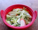 レンジで簡単！新春！！もち入りラーメン作り方2写真