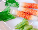 簡単おつまみ！枝豆と大葉のちくわロール作り方1写真