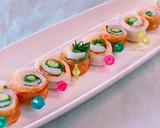 簡単おつまみ！枝豆と大葉のちくわロール作り方8写真